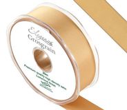 Eleganza Premium Grosgrain Ribbon 25mm x 20m Gold No.35 - Ribbons